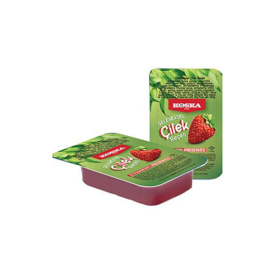 Koska Çilek Reçeli 20 Gr 100 Adet